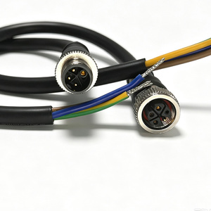 M12 K Code 3+PE Three Phase AC Power Cable